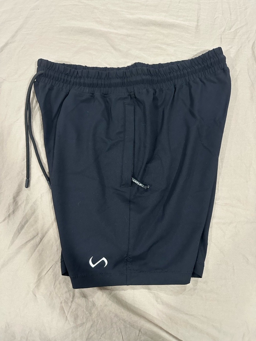 TLF Men's Black Athletic Drawstring Shorts
